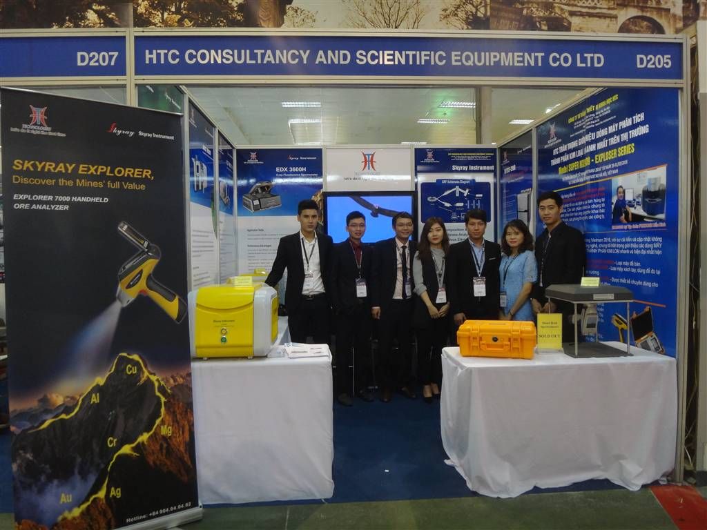 HTC giới thiệu dòng máy phân tích quặng, hợp kim tại triển lãm Mining Fair 2016